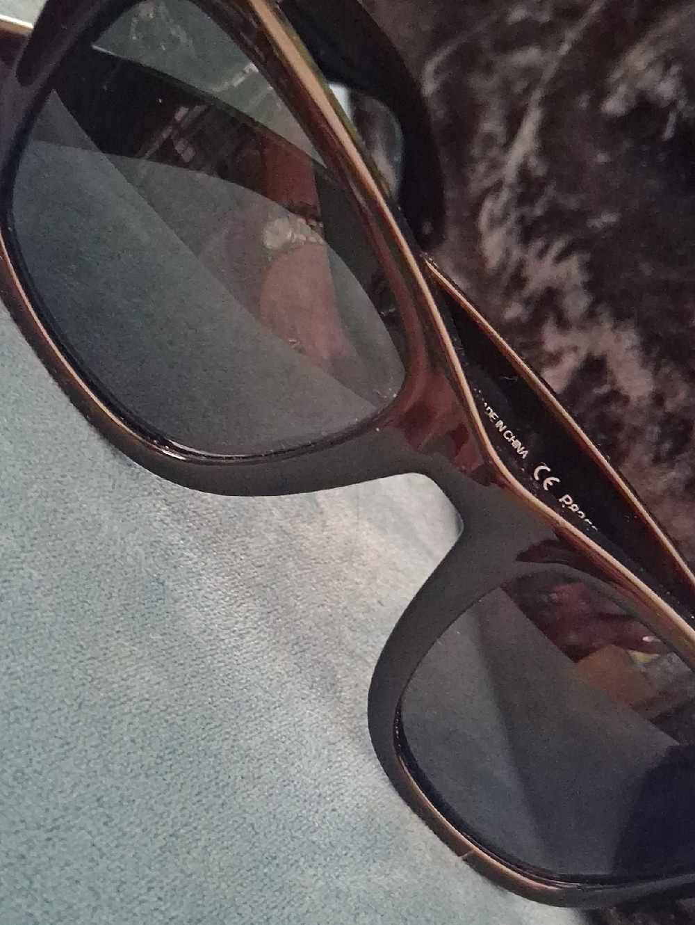 Polaroid Classic Black Wayfarer-Style Sunglasses.